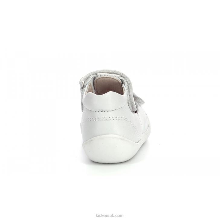 Wasabou White Metallized Kickers ZDBR458 Kids