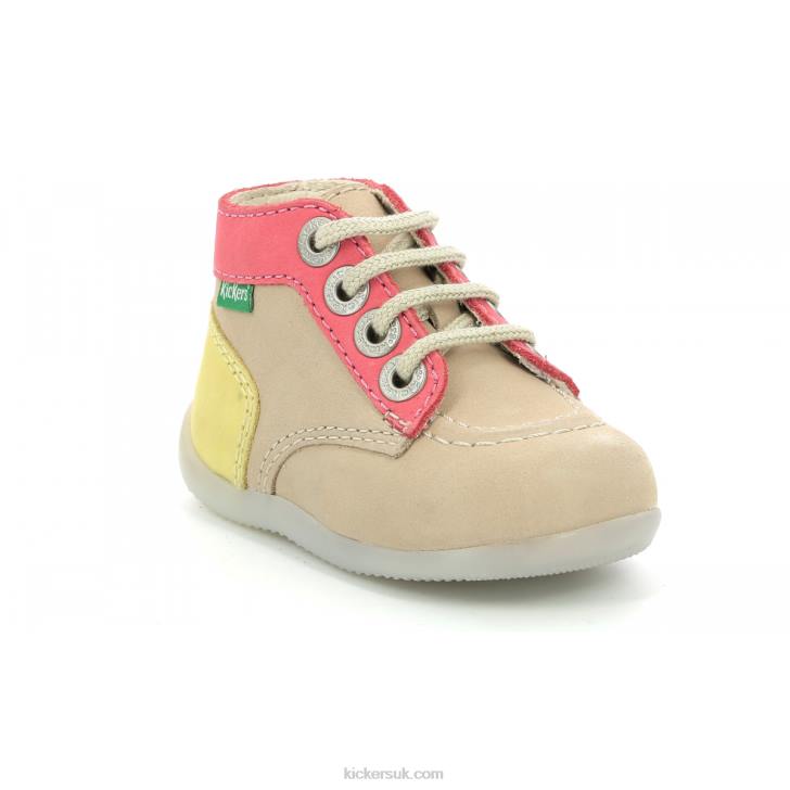 Bonbon-2 Dark Beige Kickers ZDBR809 Kids