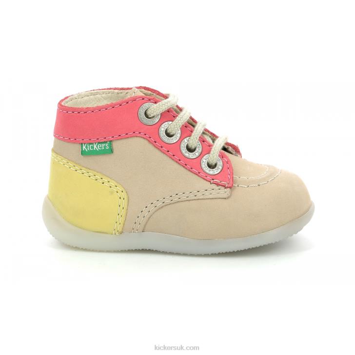 Bonbon-2 Dark Beige Kickers ZDBR809 Kids