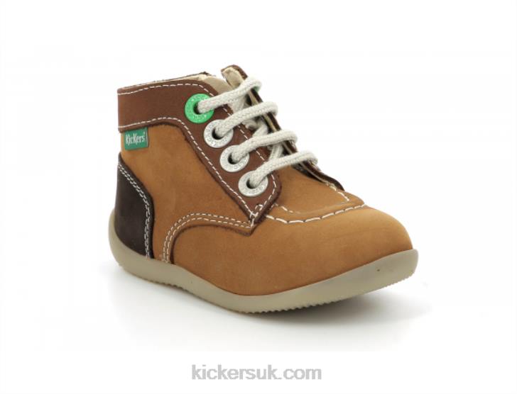 Bonzip-2 Camel Brown Tricolor Kickers ZDBR780 Kids