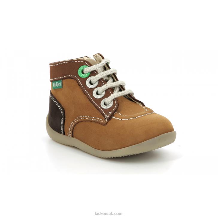 Bonzip-2 Camel Brown Tricolor Kickers ZDBR780 Kids