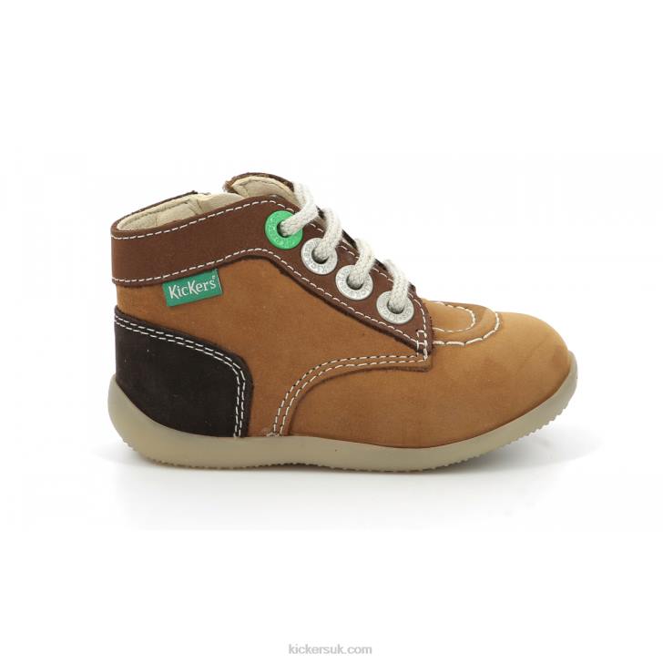 Bonzip-2 Camel Brown Tricolor Kickers ZDBR780 Kids