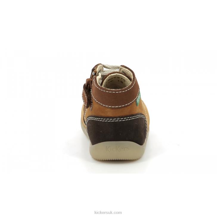 Bonzip-2 Camel Brown Tricolor Kickers ZDBR780 Kids