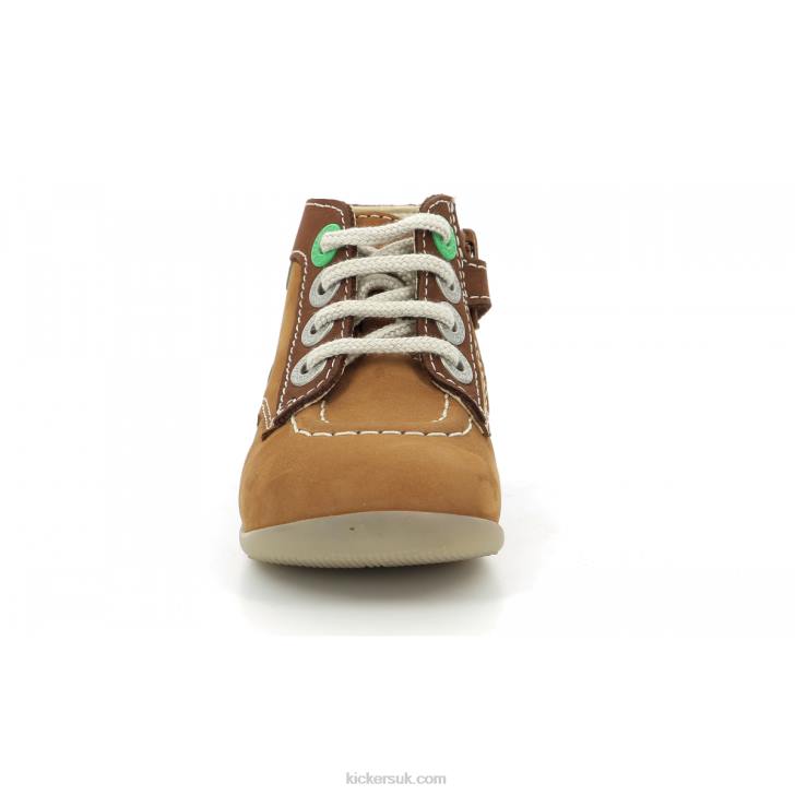 Bonzip-2 Camel Brown Tricolor Kickers ZDBR780 Kids