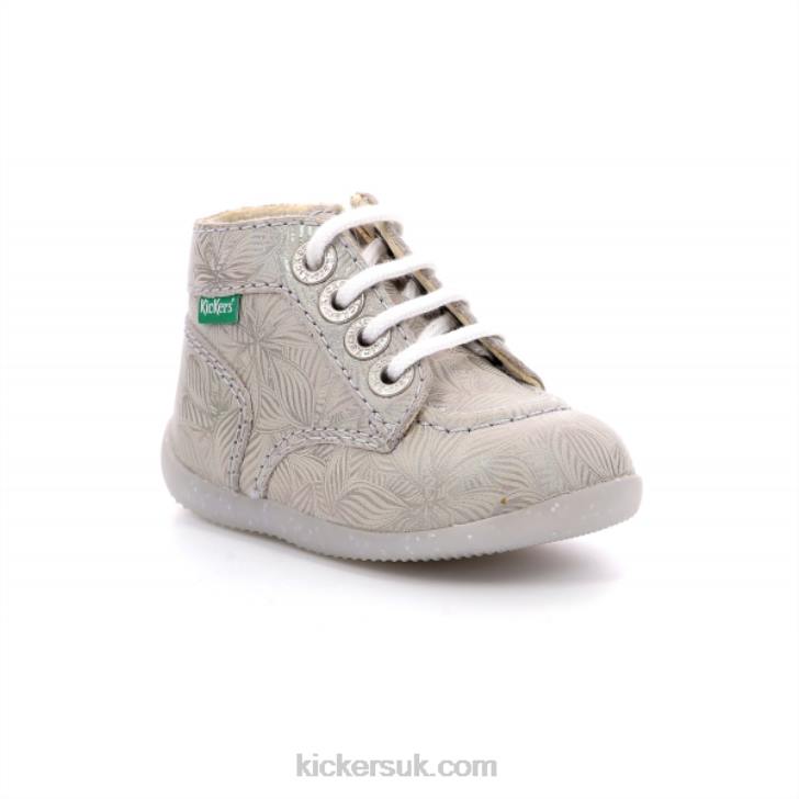 Bonzip-2 Iridescent Light Beige Kickers ZDBR875 Kids