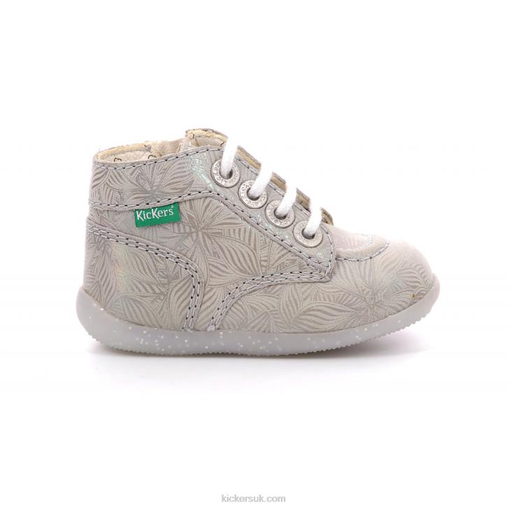 Bonzip-2 Iridescent Light Beige Kickers ZDBR875 Kids