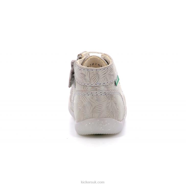 Bonzip-2 Iridescent Light Beige Kickers ZDBR875 Kids