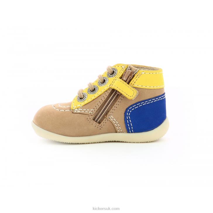 Bonzip-2 Light Beige Kickers ZDBR885 Kids