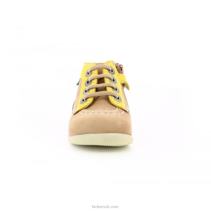 Bonzip-2 Light Beige Kickers ZDBR885 Kids