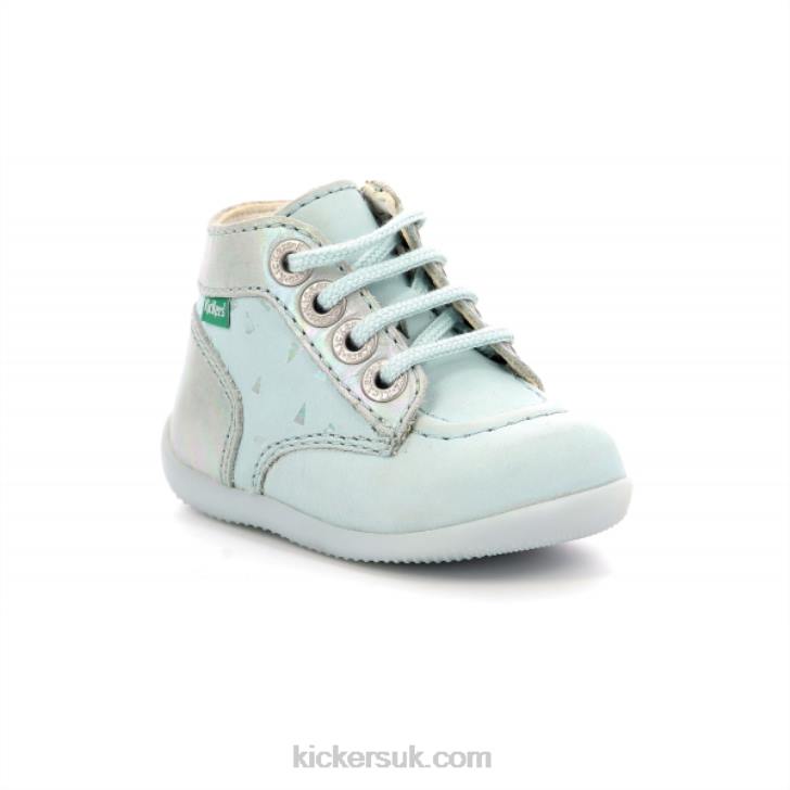 Bonzip-2 Light Blue Plumetis Kickers ZDBR781 Kids