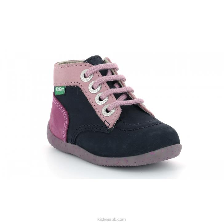 Bonzip-2 Navy Pink Tricolor Kickers ZDBR921 Kids