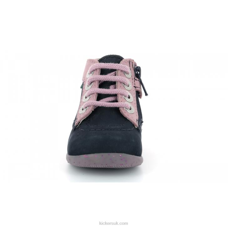 Bonzip-2 Navy Pink Tricolor Kickers ZDBR921 Kids