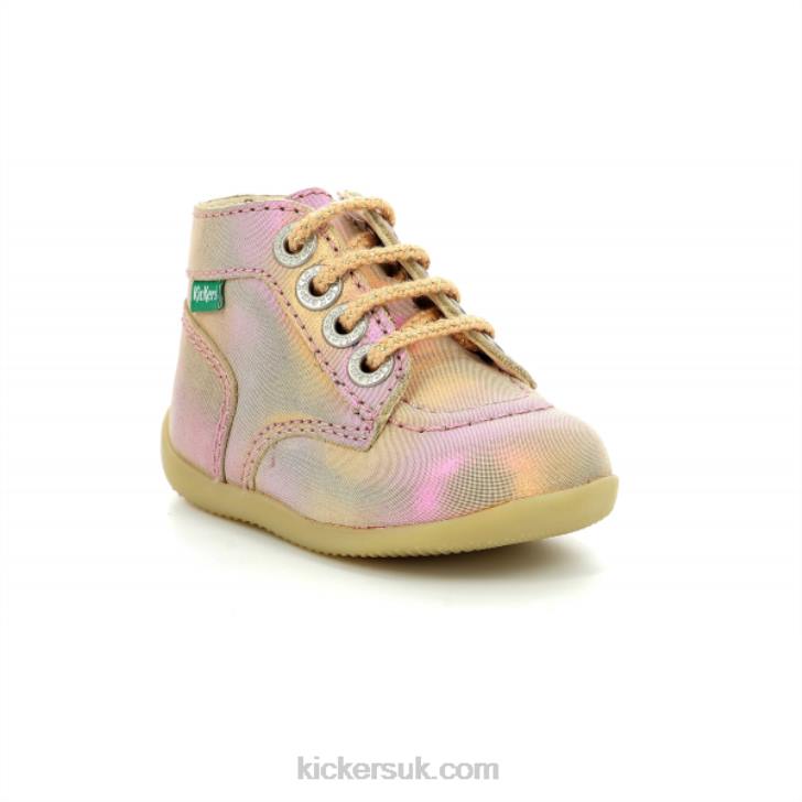 Bonzip-2 Pink Rainbow Kickers ZDBR869 Kids