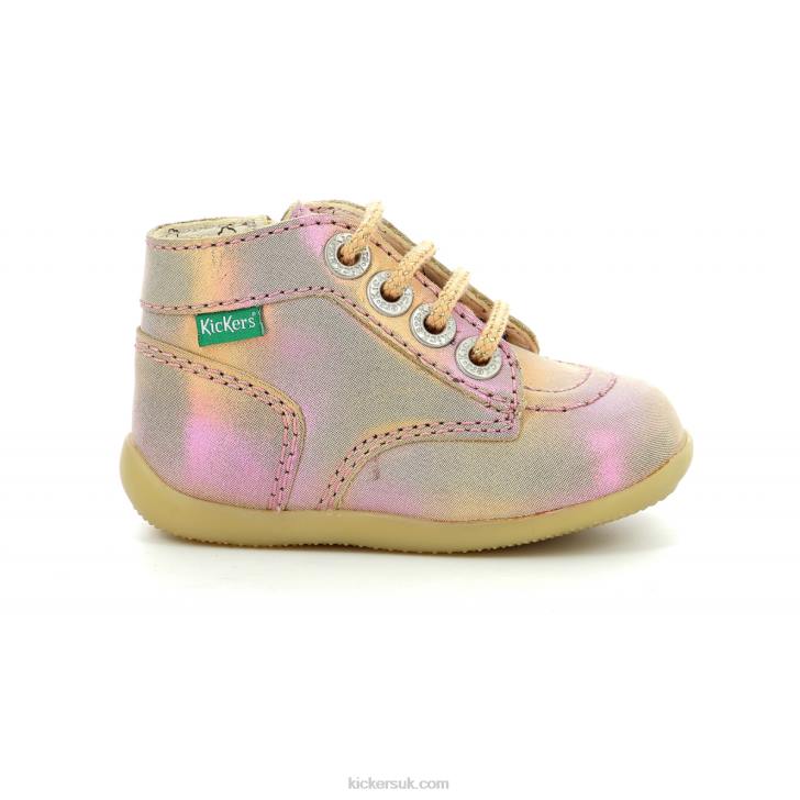 Bonzip-2 Pink Rainbow Kickers ZDBR869 Kids