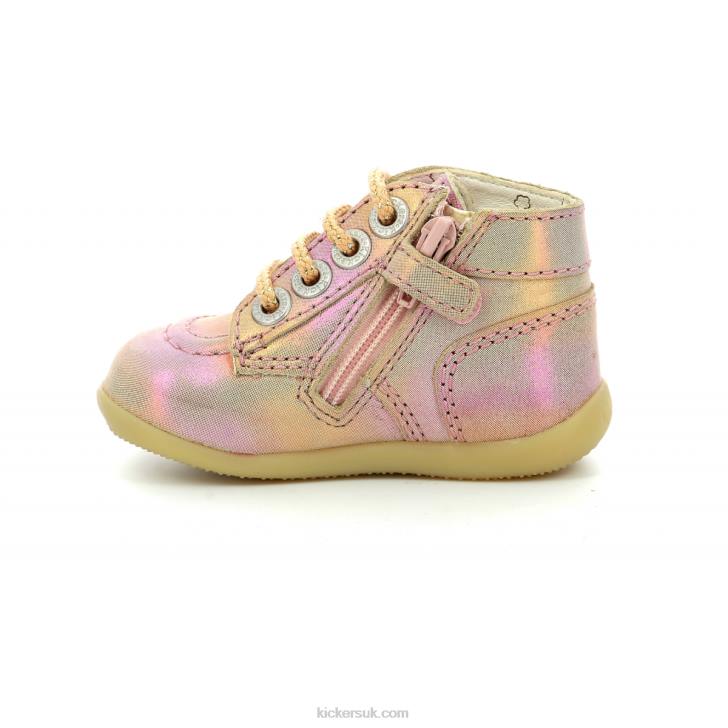 Bonzip-2 Pink Rainbow Kickers ZDBR869 Kids