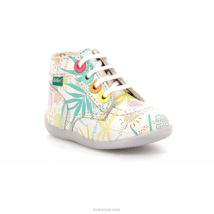 Bonzip-2 White Sunshine Kickers ZDBR777 Kids