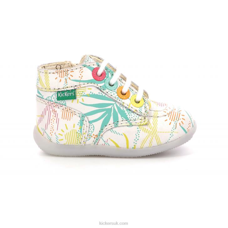 Bonzip-2 White Sunshine Kickers ZDBR777 Kids