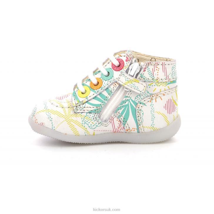 Bonzip-2 White Sunshine Kickers ZDBR777 Kids