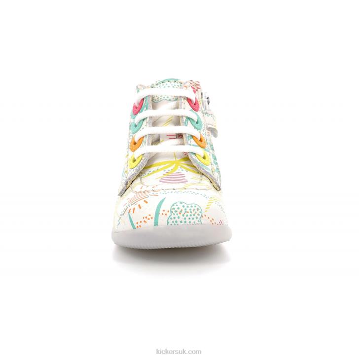 Bonzip-2 White Sunshine Kickers ZDBR777 Kids