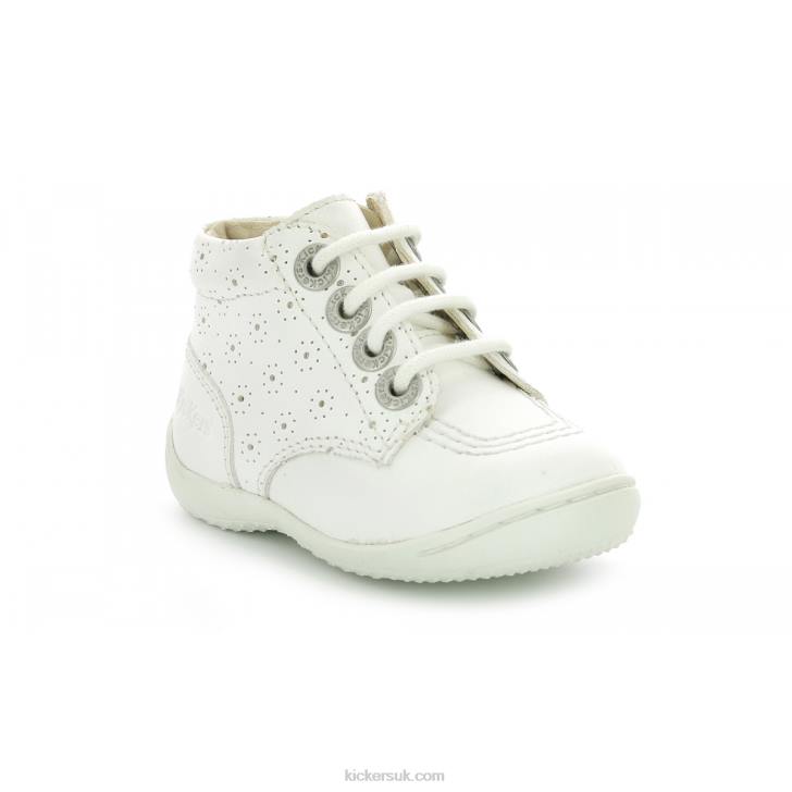 Gullyzip White Perfo Kickers ZDBR794 Kids