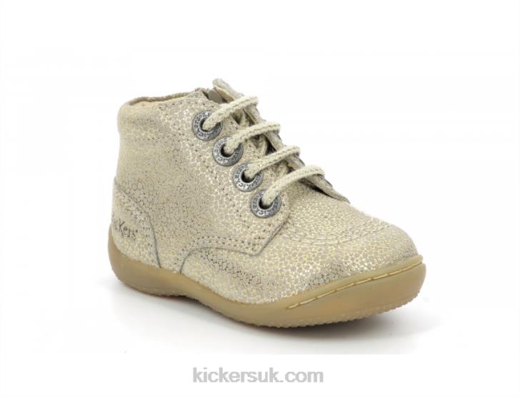 Gulyflow Beige Metallized Kickers ZDBR893 Kids