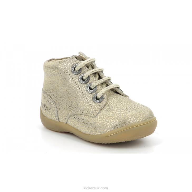 Gulyflow Beige Metallized Kickers ZDBR893 Kids