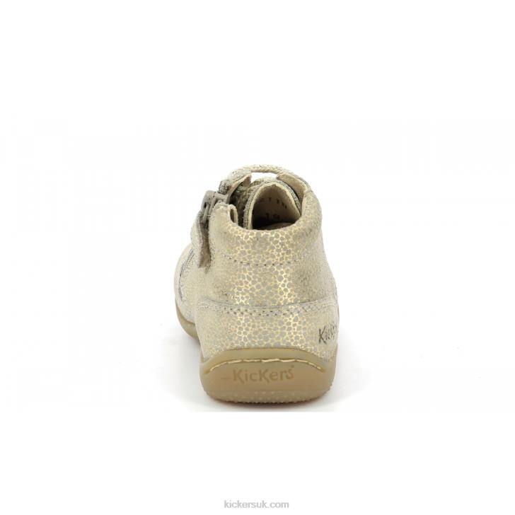Gulyflow Beige Metallized Kickers ZDBR893 Kids