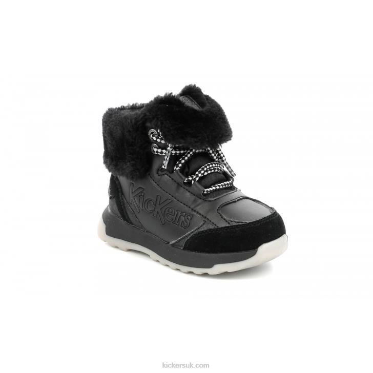 Kickfluffy Black Kickers ZDBR857 Kids