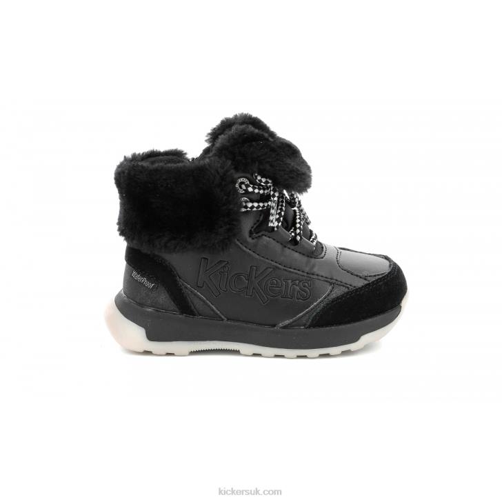 Kickfluffy Black Kickers ZDBR857 Kids