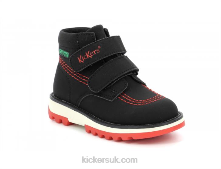 Kickfun Shiny Black Kickers ZDBR811 Kids