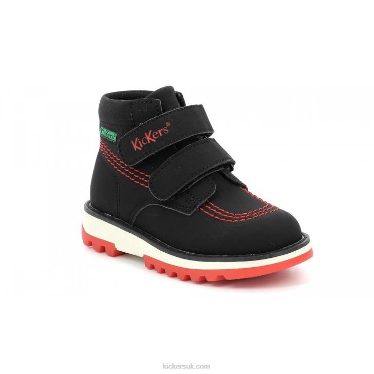 Kickfun Shiny Black Kickers ZDBR811 Kids
