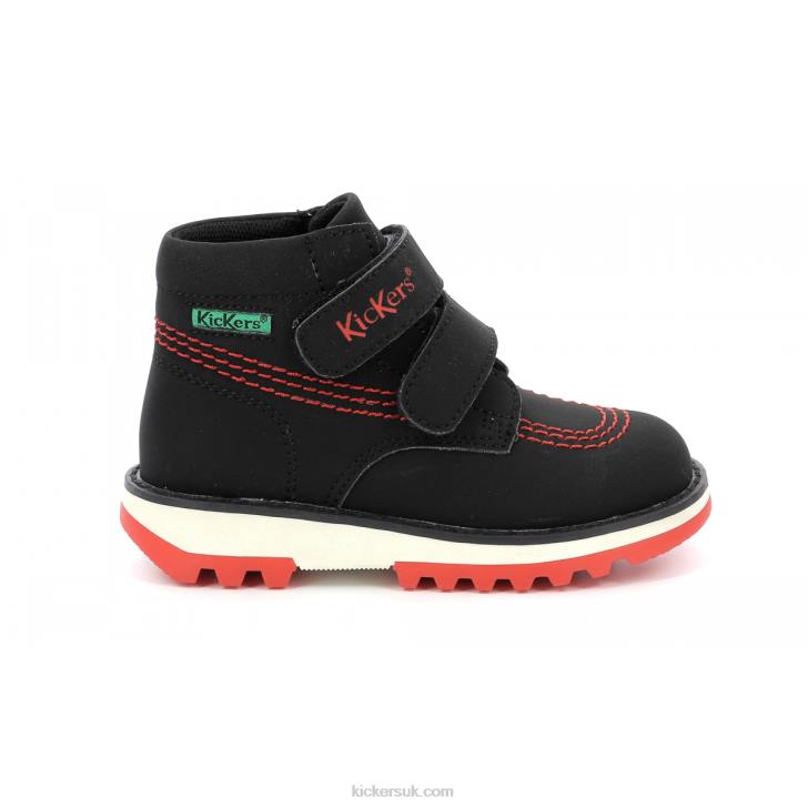Kickfun Shiny Black Kickers ZDBR811 Kids