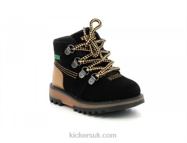 Kicknature Black Yellow Kickers ZDBR815 Kids