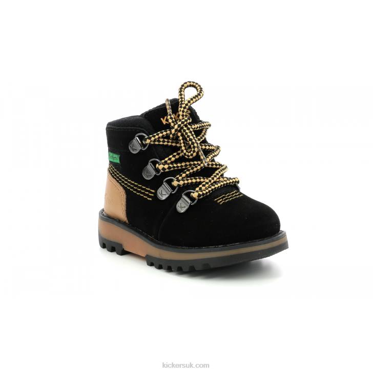 Kicknature Black Yellow Kickers ZDBR815 Kids