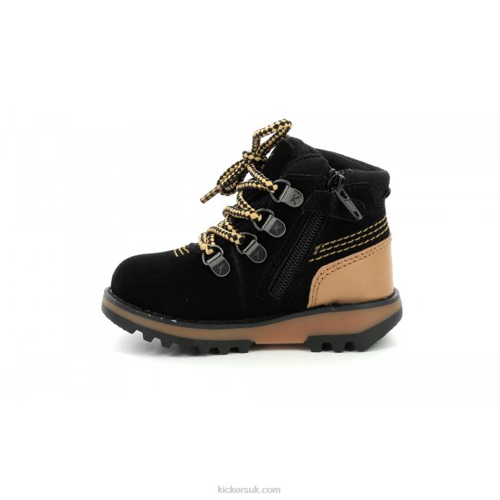 Kicknature Black Yellow Kickers ZDBR815 Kids