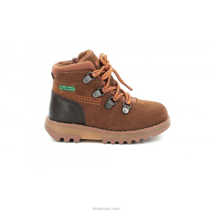 Kicknature Brown Orange Kickers ZDBR816 Kids
