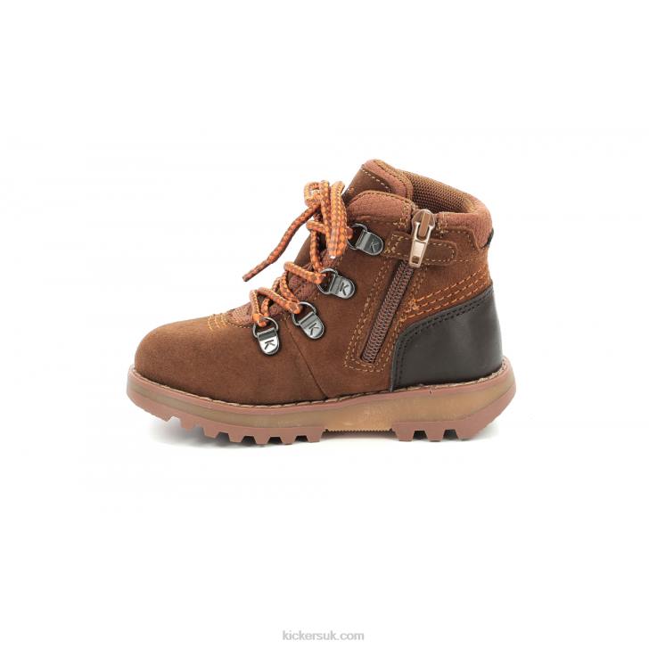 Kicknature Brown Orange Kickers ZDBR816 Kids