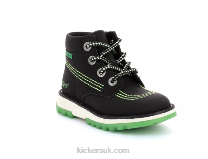 Kickrally20 Black Green Kickers ZDBR819 Kids