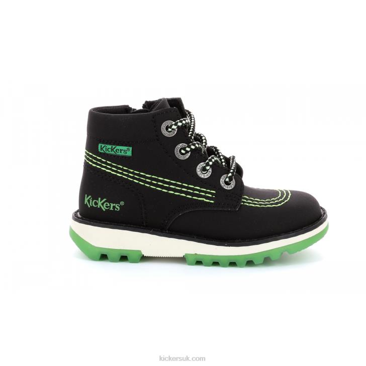 Kickrally20 Black Green Kickers ZDBR819 Kids