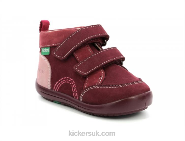 Kinop Burgundy Pink Tricolor Kickers ZDBR928 Kids