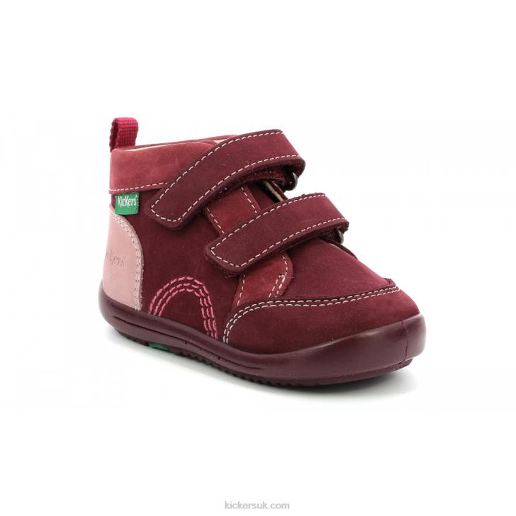 Kinop Burgundy Pink Tricolor Kickers ZDBR928 Kids