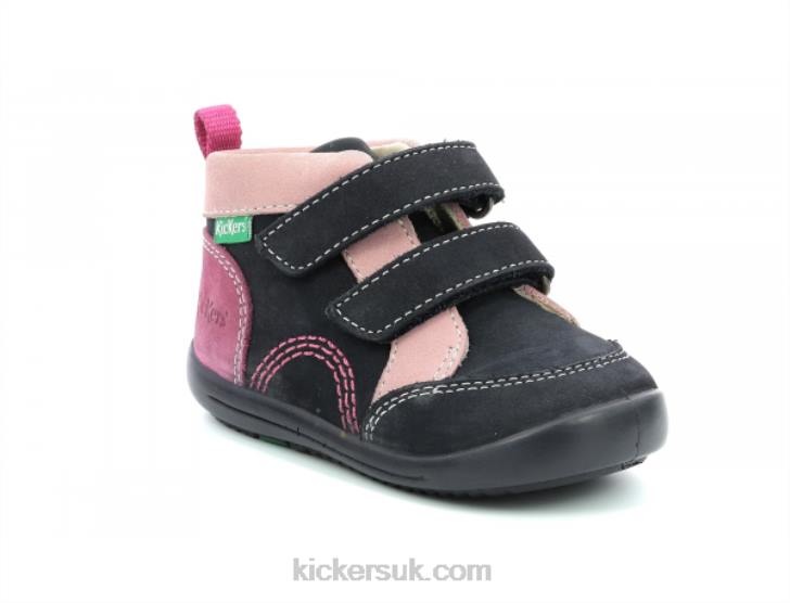 Kinop Navy Pink Tricolor Kickers ZDBR927 Kids