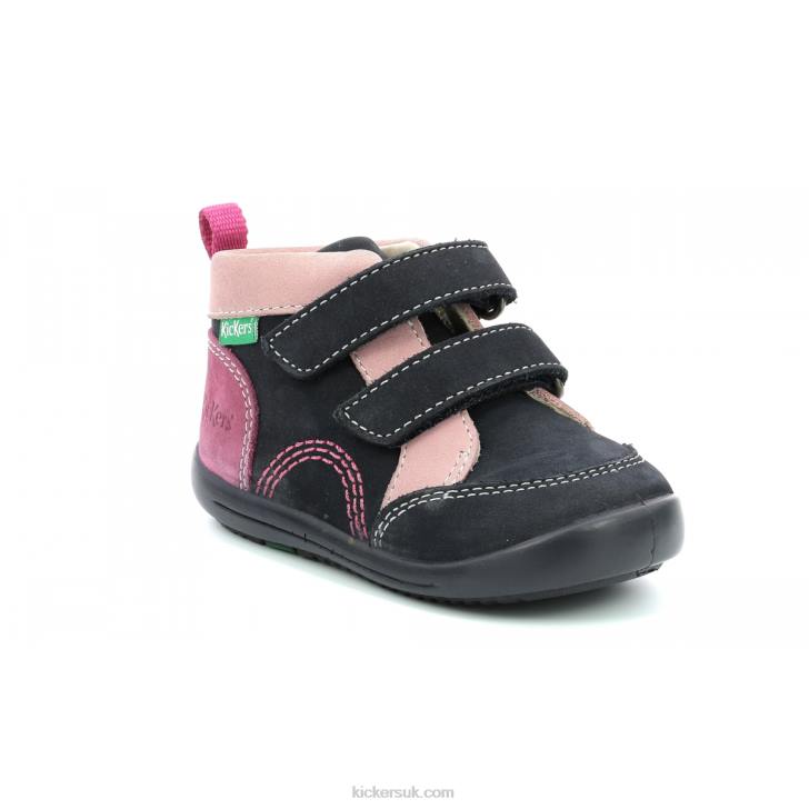 Kinop Navy Pink Tricolor Kickers ZDBR927 Kids