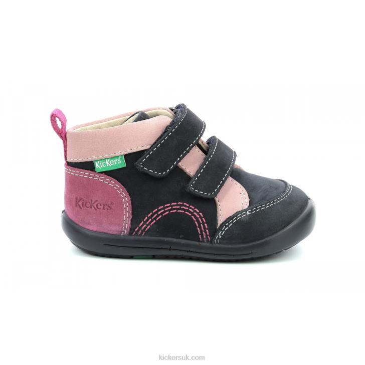 Kinop Navy Pink Tricolor Kickers ZDBR927 Kids