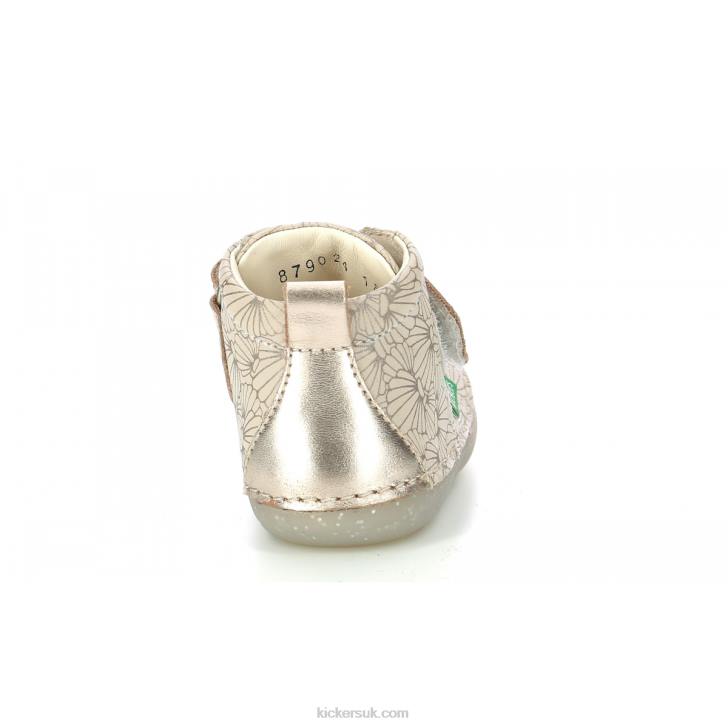 Sabio White Silver Seashell Kickers ZDBR897 Kids