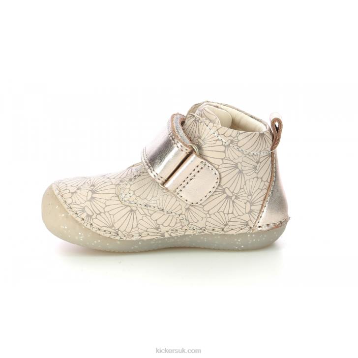 Sabio White Silver Seashell Kickers ZDBR897 Kids