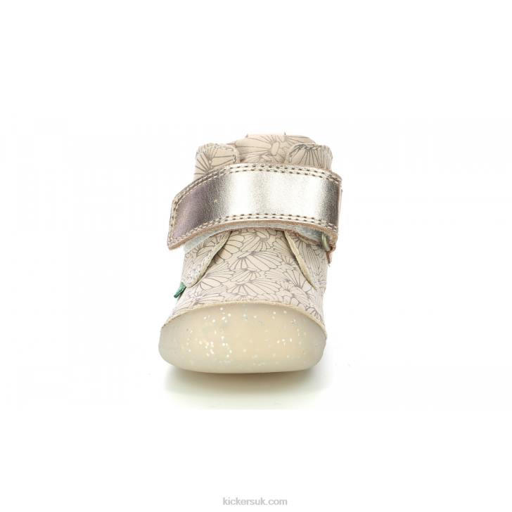 Sabio White Silver Seashell Kickers ZDBR897 Kids