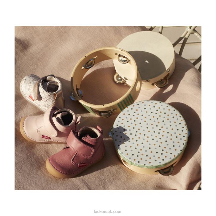 Sabio White Silver Seashell Kickers ZDBR897 Kids