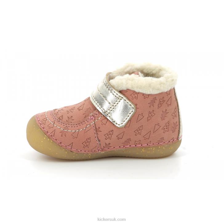 So Schuss Pink Gold Fancy Kickers ZDBR827 Kids