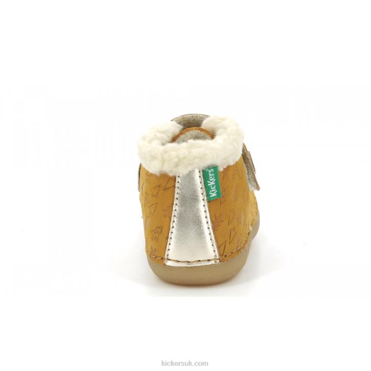 So Schuss Yellow Gold Fancy Kickers ZDBR828 Kids